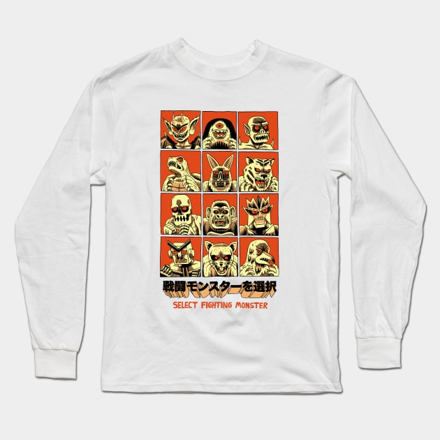 SELECT FIGHTING MONSTER Long Sleeve T-Shirt by jackteagle